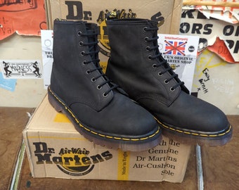 Dr Martens Made in England Black Tnt Leather Size 9