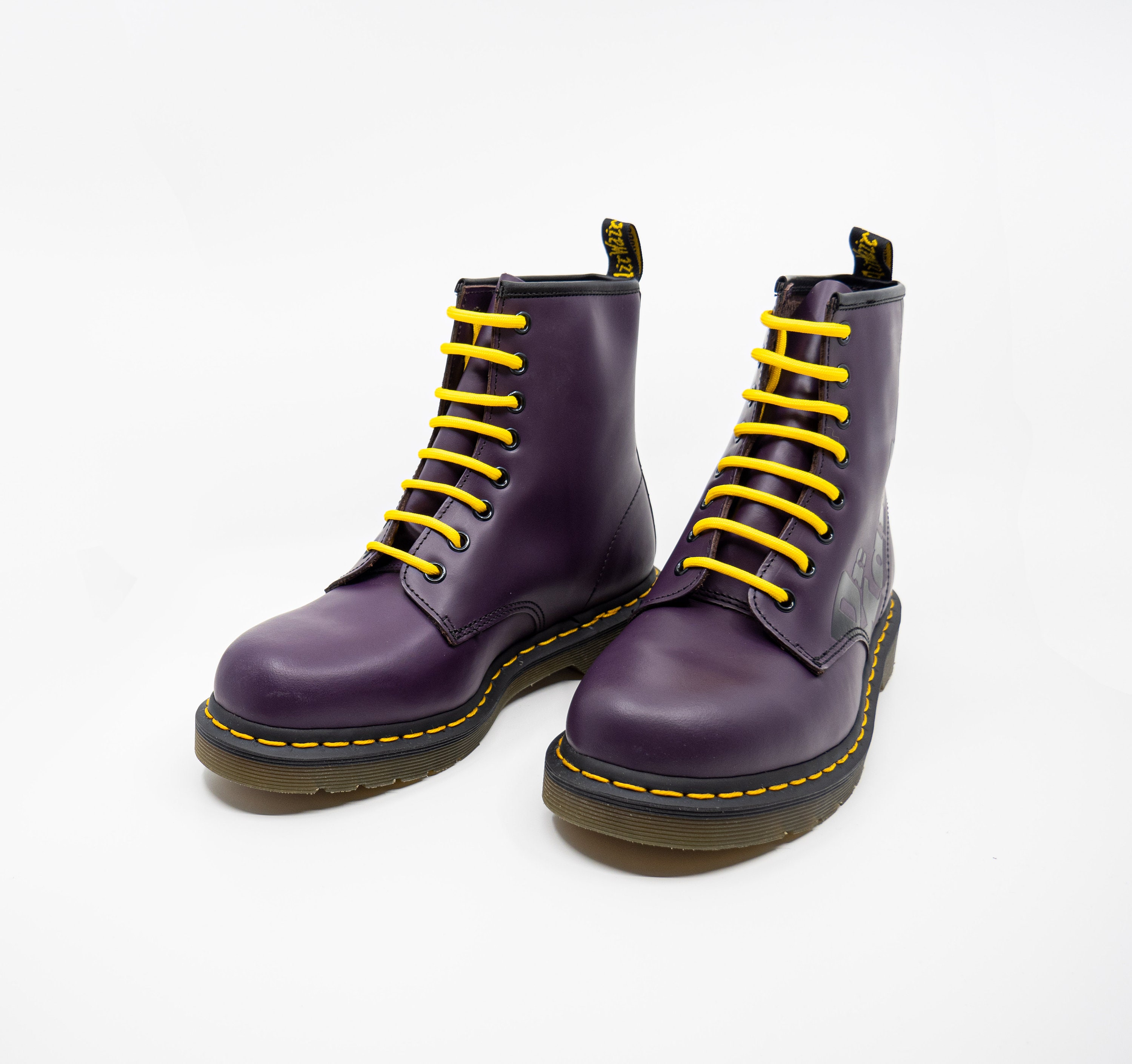 ゆ*す様 ドクターマーチンブーツ美品　UK4 ドクターマーチンブーツ、サイズUK4-7、パープルブーツ、レディース