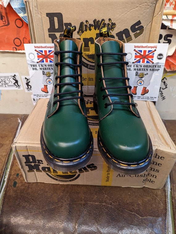 Dr Martens 8175 Green 6 Hole Made in England Size 5 Etsy Ireland