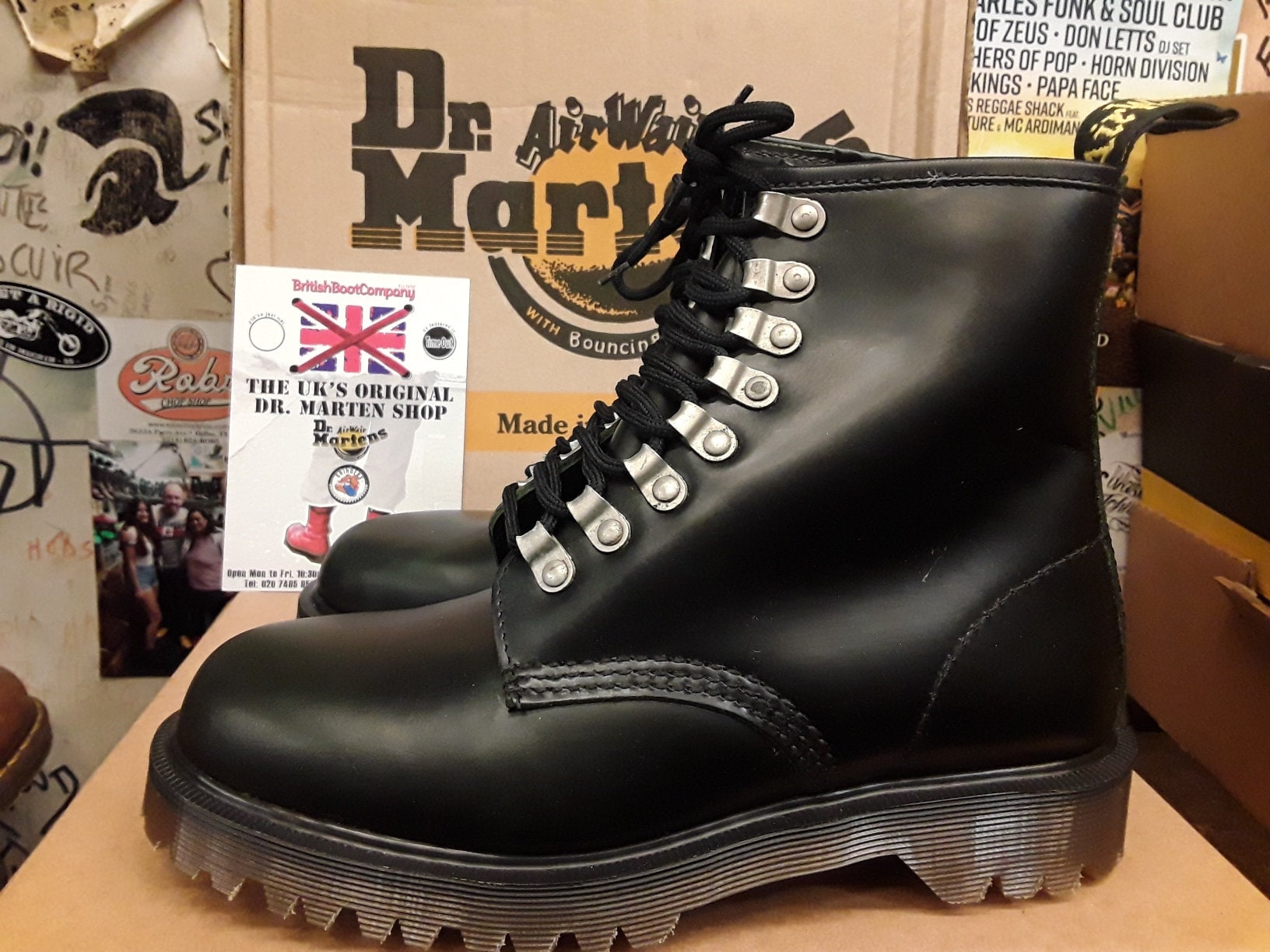 Dr Martens 8217 groen analine leer gemaakt in Engeland maat 6