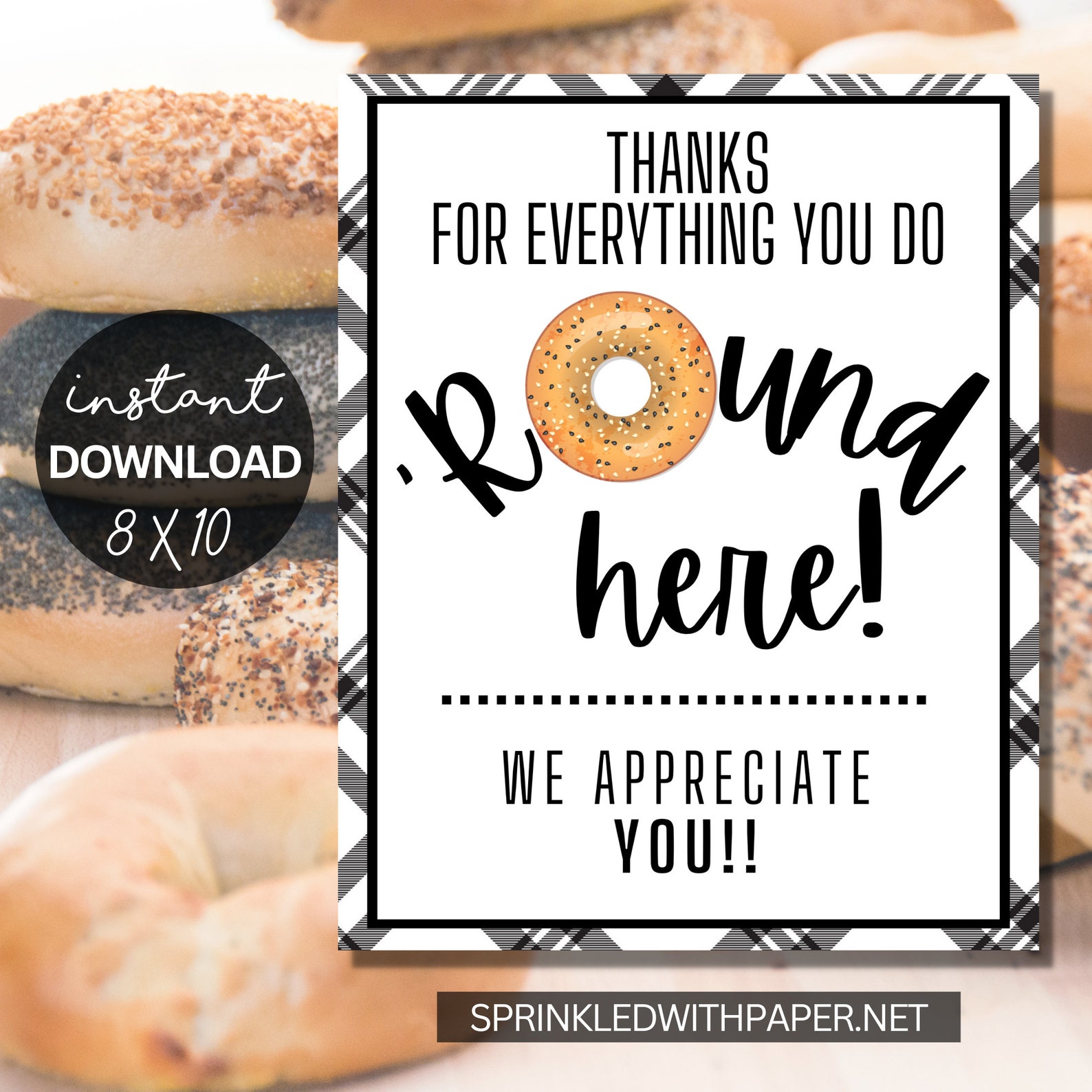Appreciation Sign | Staff Co-worker Teacher Appreciation Print | School ...