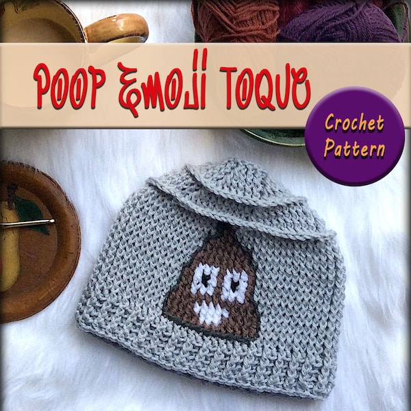 Poop Emoji Hat Crochet Etsy