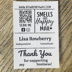 Independant Business Consultant 4x6in Thermal Business Sticker