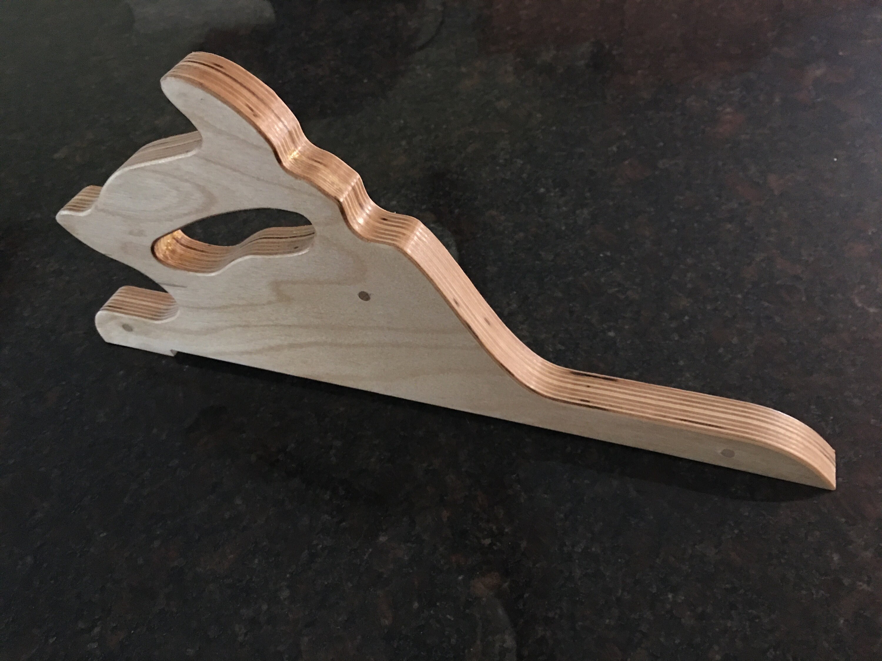 Saw Handle Push Stick Design Files for CNC fusion 360, .f3d, .step