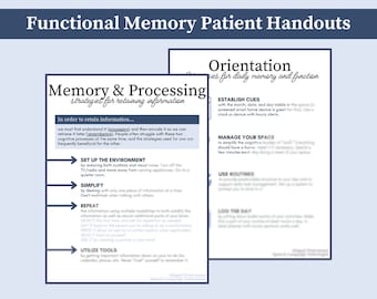 Opuscoli per i pazienti sulla memoria funzionale / Strategie e suggerimenti / Risorse per la logopedia / Orientamento / TBI Ictus Demenza