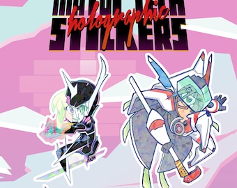 Promare Mad Burnish, Matoi Tech Holo Stickers