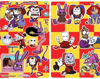TADC Digital Circus Sticker Sheets