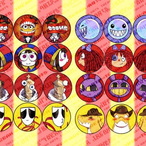DIGITAL CIRCUS Kissing Buttons Button Packs