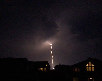 Lightning Strike Photo Print: Super Storm Wall Art (Digital Download)