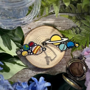 Solar System Enamel Pin Set
