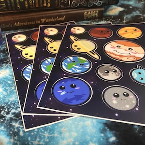 Solar System Sticker Set