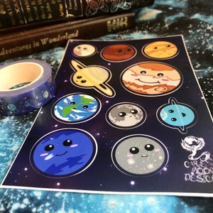 Solar System Sticker and Tape Bundle