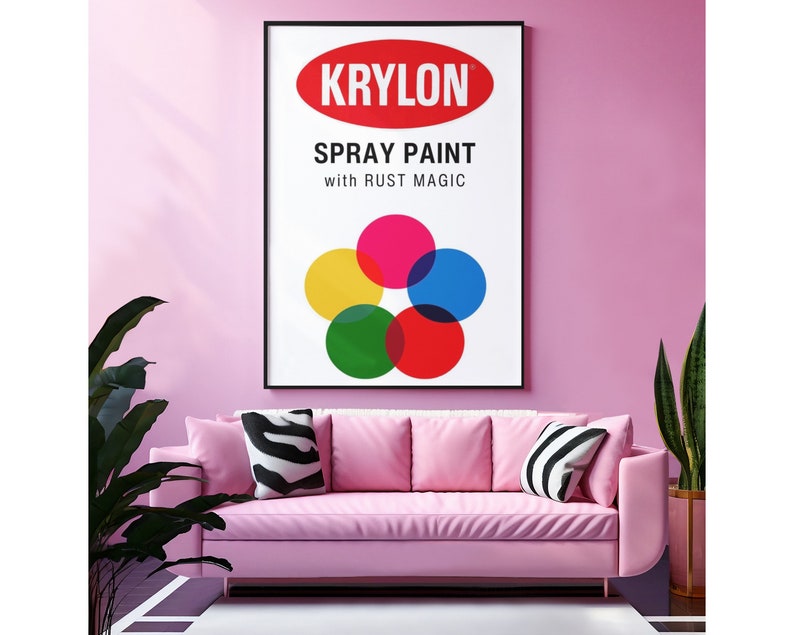 Krylon Spray Paint Vintage Print Poster Graffiti Street Art Etsy