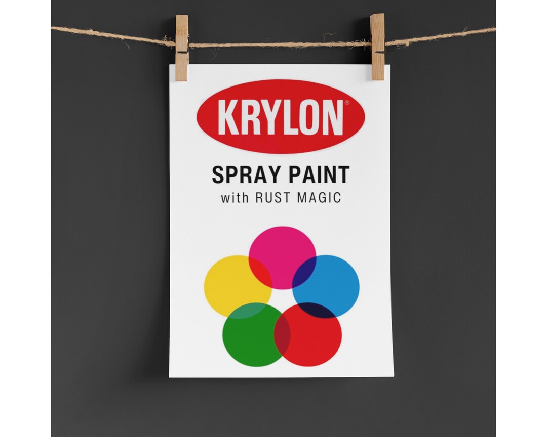 Krylon Spray Paint Vintage Print Poster, Graffiti Street Art Print ...