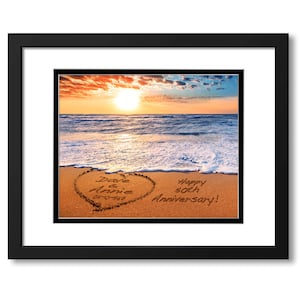Beach lovers-Personalized gift, anniversary gift, wedding gift, bridal shower gift, housewarming gift, sunset artwork,prints with mats