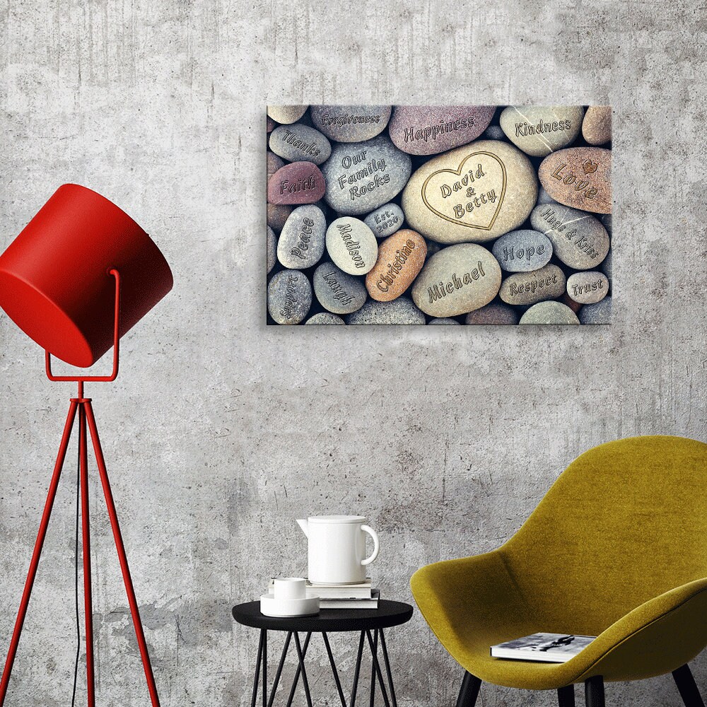 Our Family Rocks-wedding Gift, Anniversary Gift, Housewarming Gift ...