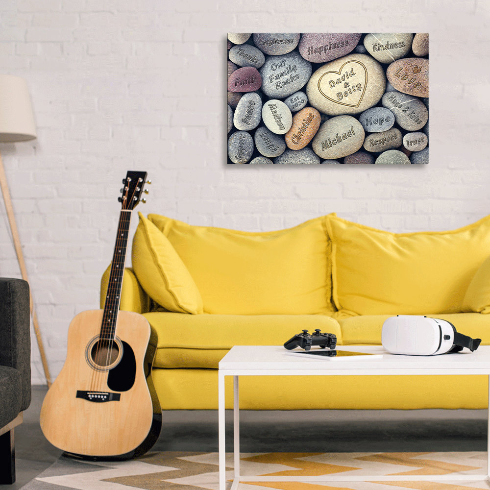 Our Family Rocks-wedding Gift, Anniversary Gift, Housewarming Gift ...