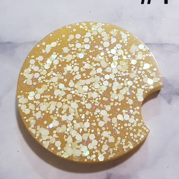 Nailfie Disc, Glitter Nailfie Disk, Nail Disk, Nail Technician Gift, Car Coaster, cup holder coaster