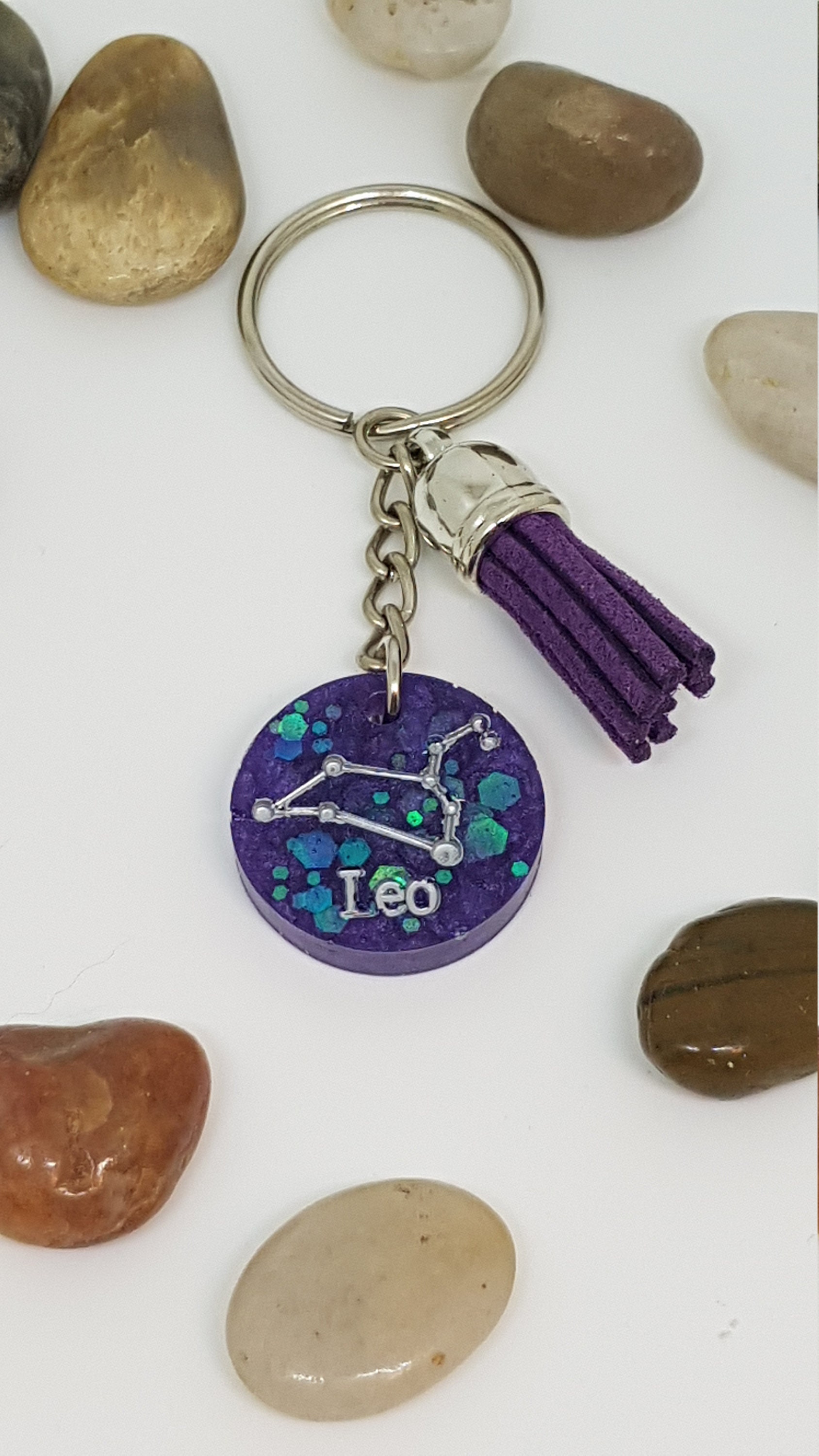 Llavero Leo, regalo de astrología para Leo, regalo del zodiaco para