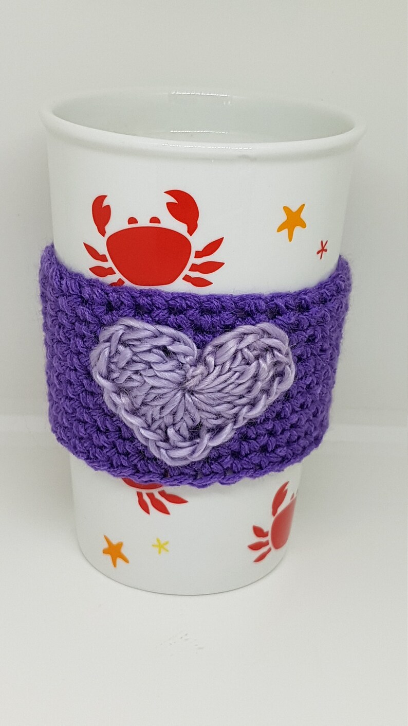 Be Mine Reusable Heart Cup Cozy mug cozy for coffee lover gift for loved one eco friendly gifts for her Valentines Day drink cozy