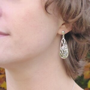 Sterling Silver Lucky Bamboo Earrings
