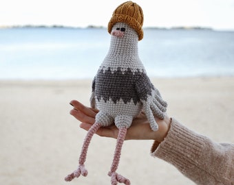 Pigeon, pigeon au crochet, jolie colombe, jouet pigeon, jouet colombe, pigeon amigurumi, colombe douce, oiseau jouet, colombe en peluche, jouet mignon, jouet au crochet