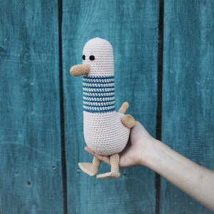 Seagull toy, amigurumi gull, soft toy, gift for child, soft Seagull, toy for a walk