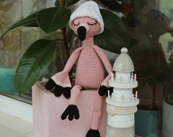 フラミンゴの編みぐるみぬいぐるみ - Etsy 日本