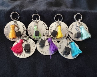 better late than ugly - keychain