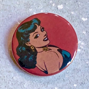 Comic Book Pin-up Girl Pin