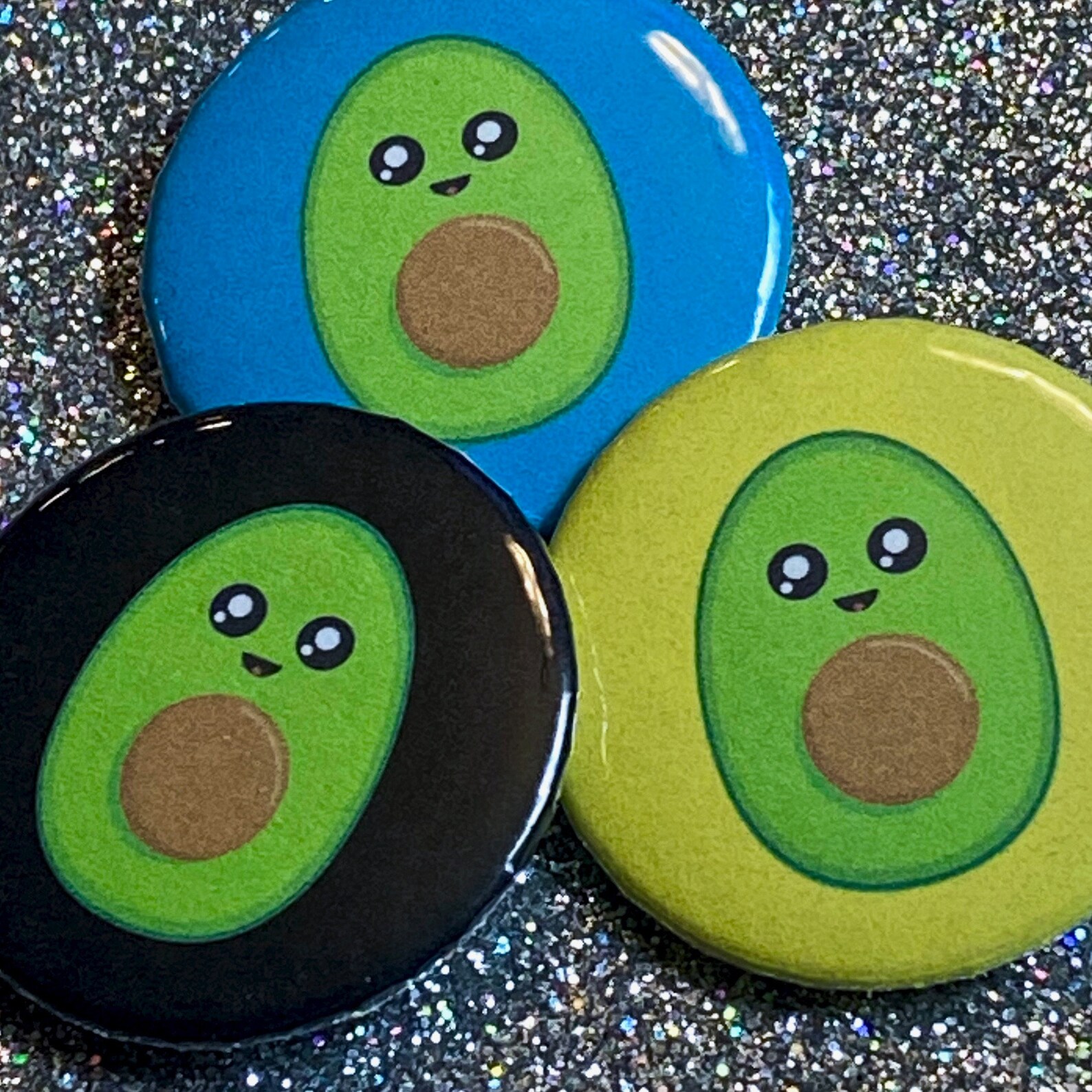 Kawaii Avocado Pin - Etsy
