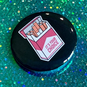 Pink Cigarette Box Kawaii Pin