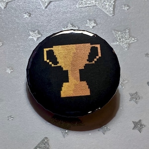 Epic Gamer Trophy 8 Bit Winner Pin
