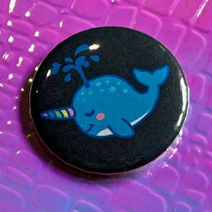 Cute Narwhal Doin&#39; a Splash Pin