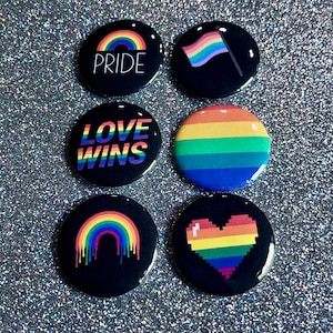 Gay Pride Rainbow Pin Pack