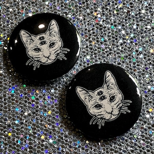 All Seeing Ancient Sphinx Cat Pin