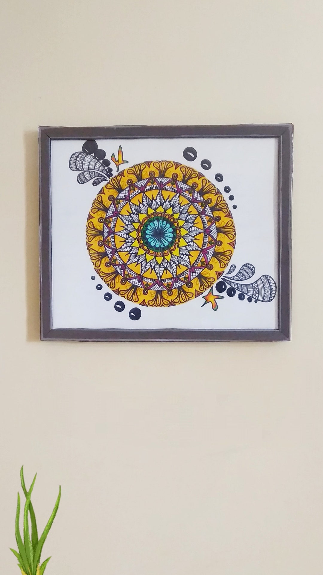 Mandala Wall Art Frame - Etsy