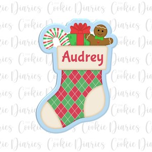 Stuffed Christmas Stocking Cookie Cutter