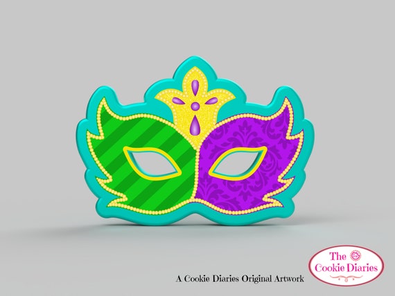 Mardi Gras/masquerade Mask 1 Cookie Cutter 