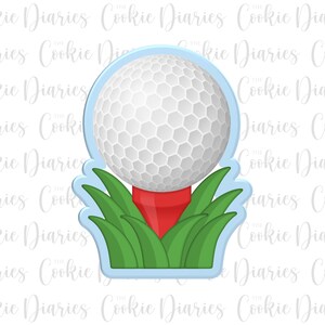 Golf Ball on Tee Cookie Cutter