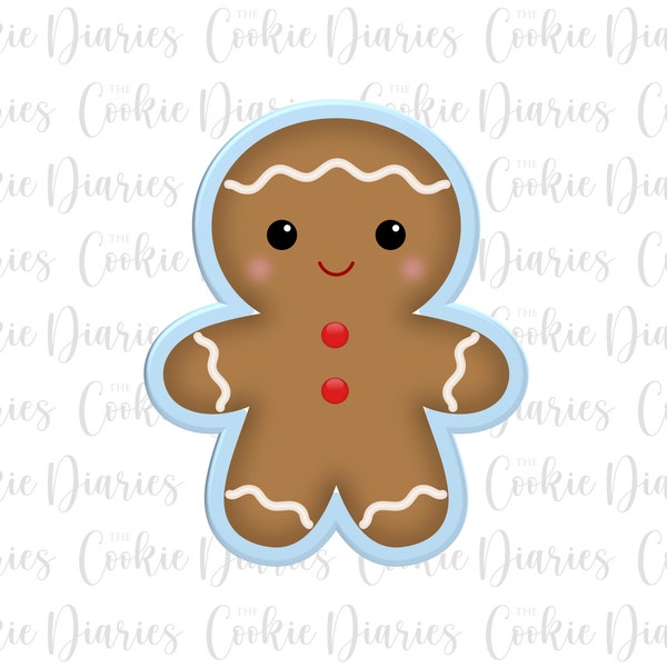 Chubby Gingerbread Boy Cookie Cutter