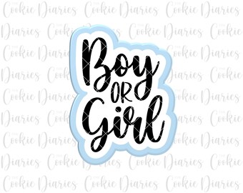 Boy or Girl Cookie Cutter
