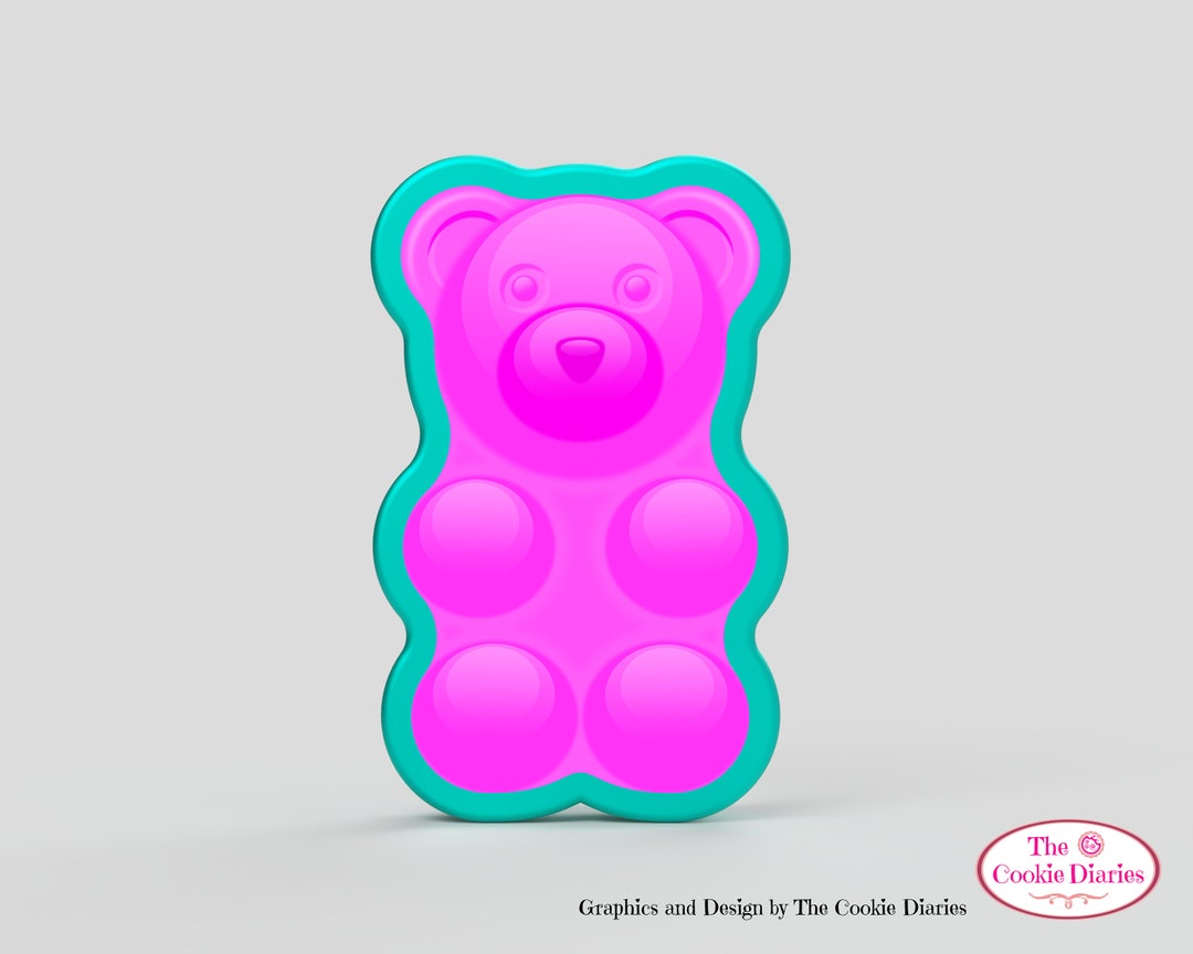 Gummy Bear Cookie Cutter Etsy
