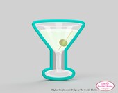 Martini Glass Cookie Cutter