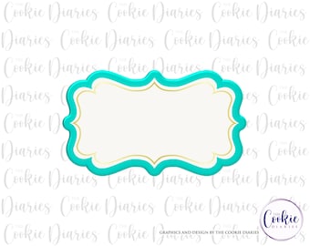 Fancy Long Plaque Cookie Cutter