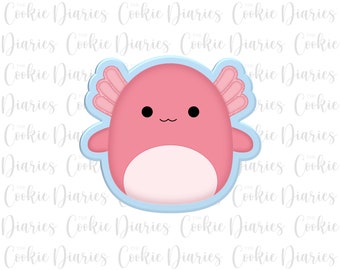 Axolotl Squish Plushie Cookie Cutter