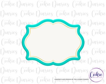 Elegant Plaque Cookie Cutter