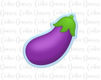 Eggplant Emoji/Eggplant Cookie Cutter