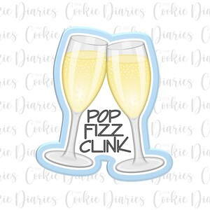 Coupe-biscuits qui trinque avec des verres à champagne (révisé)
