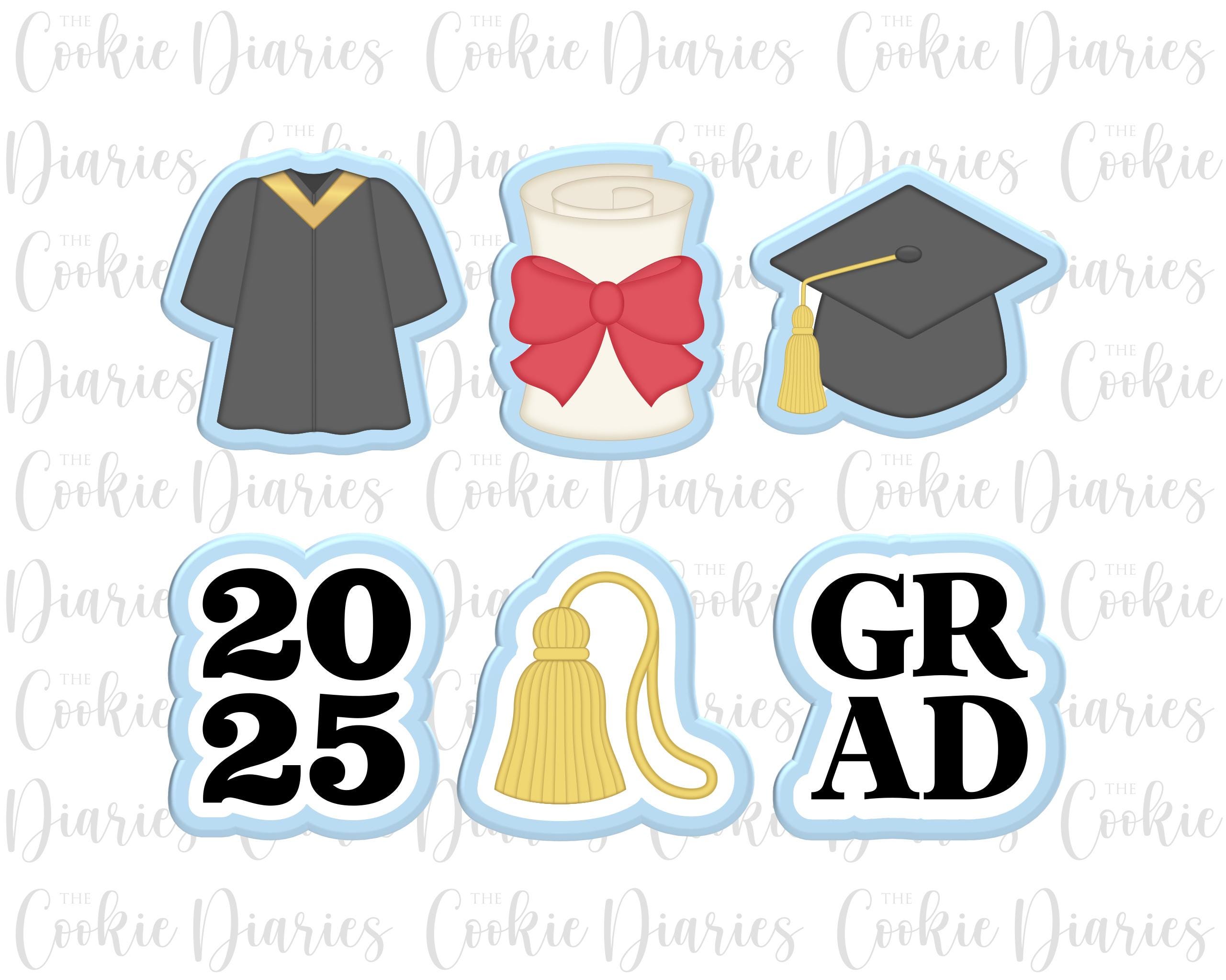 Mini Grad Cookie Cutter Set (2025)